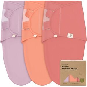 Keababies Soothe Swaddle Wraps - Pink, Orange, Purple size 0-3 months